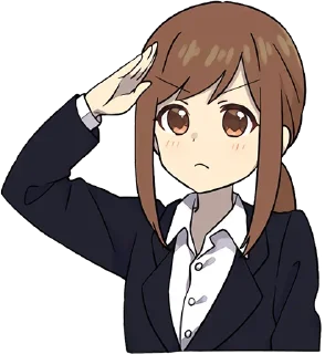 🫡-Cute Girl, Telegram Sticker