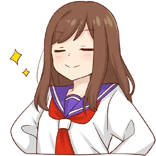 😎-Cute Girl, Telegram Sticker