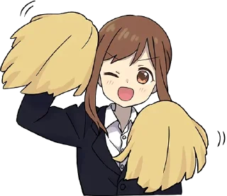 🥳-Cute Girl, Telegram Sticker
