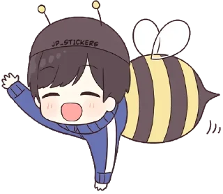 🐝-Cute Couple, Telegram Sticker