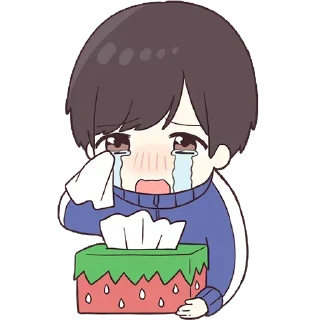 😭-Cute Couple, Telegram Sticker