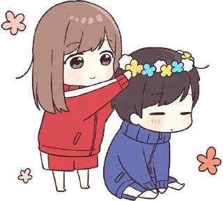 💮-Cute Couple, Telegram Sticker