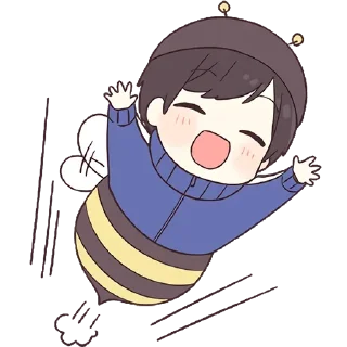 🐝-Cute Couple, Telegram Sticker