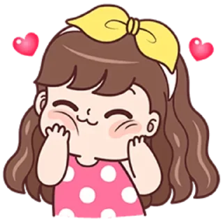 😍-Cute Love, Telegram Sticker