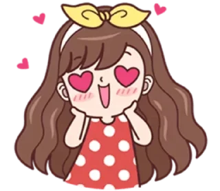 😍-Cute Love, Telegram Sticker