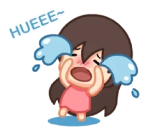 😭-Cute Love, Telegram Sticker