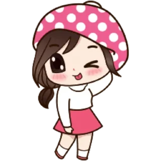 😉-Cute Love, Telegram Sticker