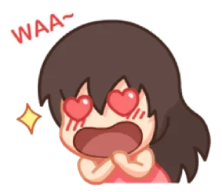 😍-Cute Love, Telegram Sticker