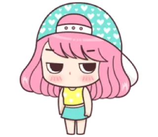 😒-Cute Love, Telegram Sticker