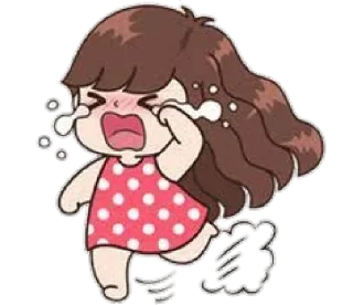😭-Cute Love, Telegram Sticker