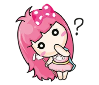 🤔-Cute Love, Telegram Sticker