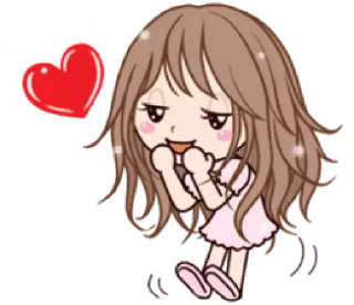 🤤-Cute Love, Telegram Sticker