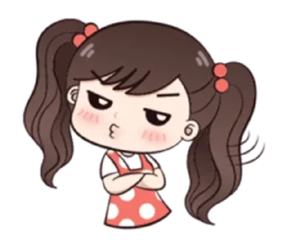 😒-Cute Love, Telegram Sticker