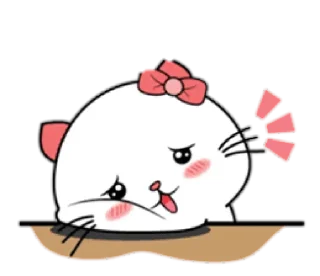 😔-Cute Love, Telegram Sticker