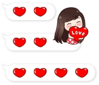 ❤️-Cute Love, Telegram Sticker