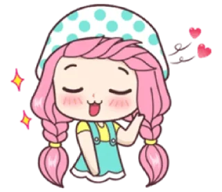 😌-Cute Love, Telegram Sticker