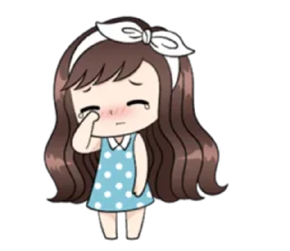 ☹️-Cute Love, Telegram Sticker