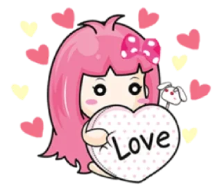 ❤️-Cute Love, Telegram Sticker