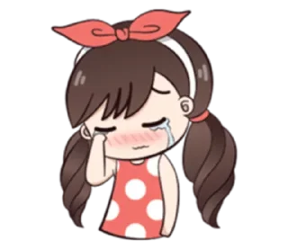 😢-Cute Love, Telegram Sticker