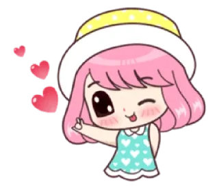 🤟-Cute Love, Telegram Sticker