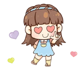 😍-Cute Love, Telegram Sticker