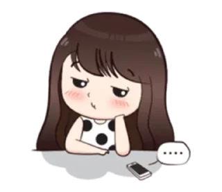 😒-Cute Love, Telegram Sticker