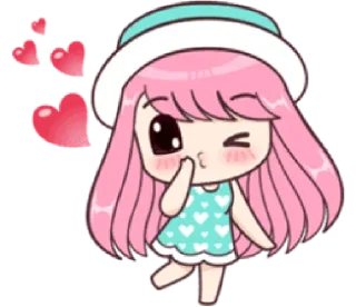 😘-Cute Love, Telegram Sticker