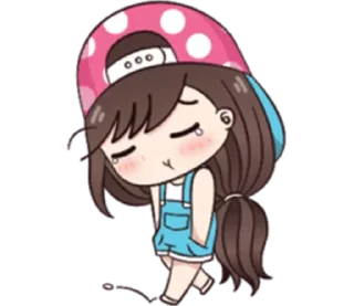 🚶‍♀-Cute Love, Telegram Sticker