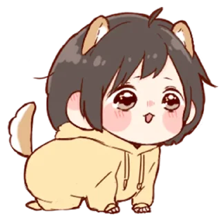 💞-Cute Girl (@TodorokiShouto), Telegram Sticker