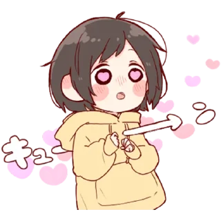💞-Cute Girl (@TodorokiShouto), Telegram Sticker