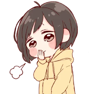 💞-Cute Girl (@TodorokiShouto), Telegram Sticker