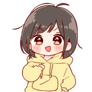 💞-Cute Girl (@TodorokiShouto), Telegram Sticker