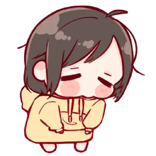 💞-Cute Girl (@TodorokiShouto), Telegram Sticker