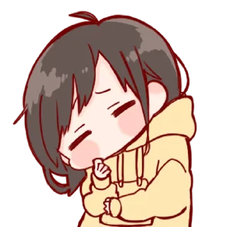 💞-Cute Girl (@TodorokiShouto), Telegram Sticker