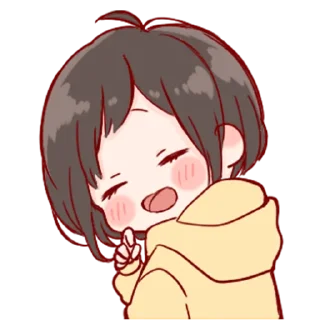 💞-Cute Girl (@TodorokiShouto), Telegram Sticker