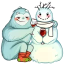 😏-Cute Yeti, Telegram Sticker
