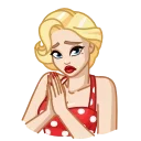 🙏-Cutie Madeline, Telegram Sticker