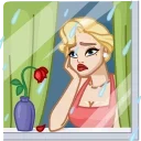 😔-Cutie Madeline, Telegram Sticker