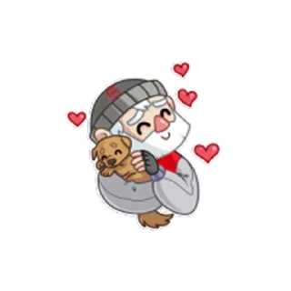 🥰-КиберБомж, Telegram Sticker