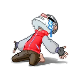 😭-КиберБомж, Telegram Sticker