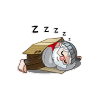 😴-КиберБомж, Telegram Sticker