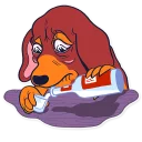 😞-Dachshund Jones, Telegram Sticker