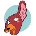 👂-Dachshund Jones, Telegram Sticker
