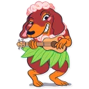 🎸-Dachshund Jones, Telegram Sticker