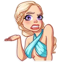 😬-Daenerys Targaryen, Telegram Sticker