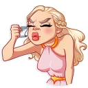 🤔-Daenerys Targaryen, Telegram Sticker