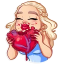 ❤-Daenerys Targaryen, Telegram Sticker