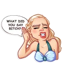 😑-Daenerys Targaryen, Telegram Sticker