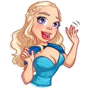 👋-Daenerys Targaryen, Telegram Sticker