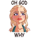 😥-Daenerys Targaryen, Telegram Sticker